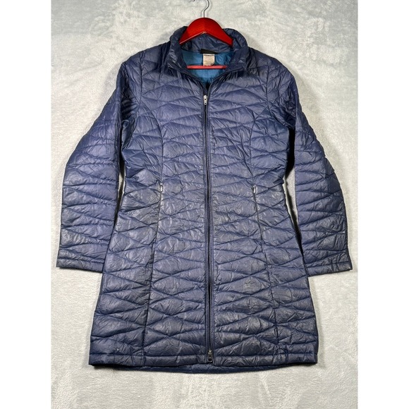 Patagonia Jacket Womens‎ M Blue Fiona Down Parka *FLAWS - Picture 1 of 13